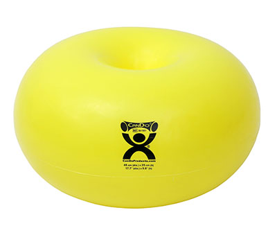 CanDo Donut Ball - Yellow - 18" Dia x 10" H (45 cm Dia x 25 cm H)