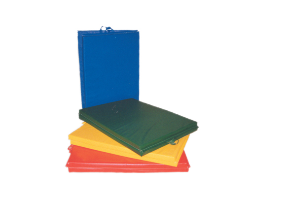 CanDo Mat with Handle - Center Fold - 1-3/8" PE Foam with Cover - 4' x 6' - Specify Color