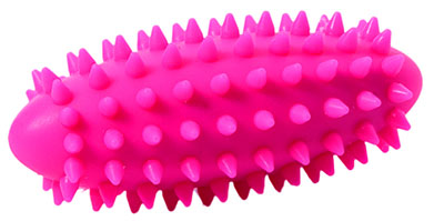 Knobbed Ball Long - 2.75" x 1.6" - Pink