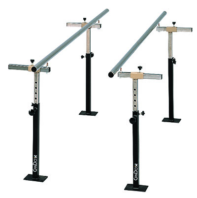 CanDo Floor Mounted Parallel Bars, Height & Width Adjustable, 7'