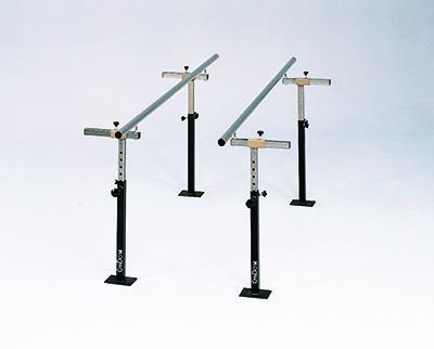 CanDo Floor Mounted Parallel Bars, Height & Width Adjustable, 10'