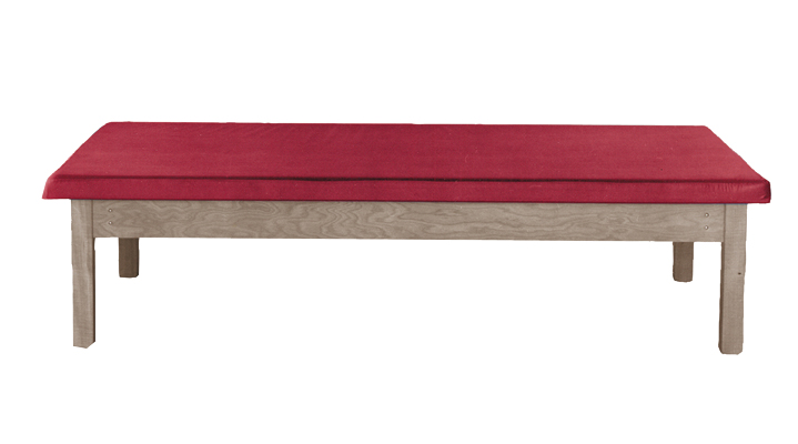 Wooden Platform Table - Fixed Height, Upholstered, 8' x 6' x 21"