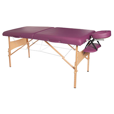 Deluxe massage table, 30" x 73", burgundy