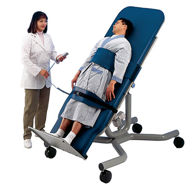 Tri W-G Tilt Table, Motorized, Wide Footboard, 28" x 78" x 33"