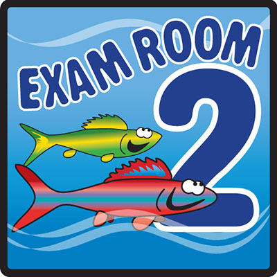 Clinton, Sign, Ocean Series, Exam Room 2 Sign