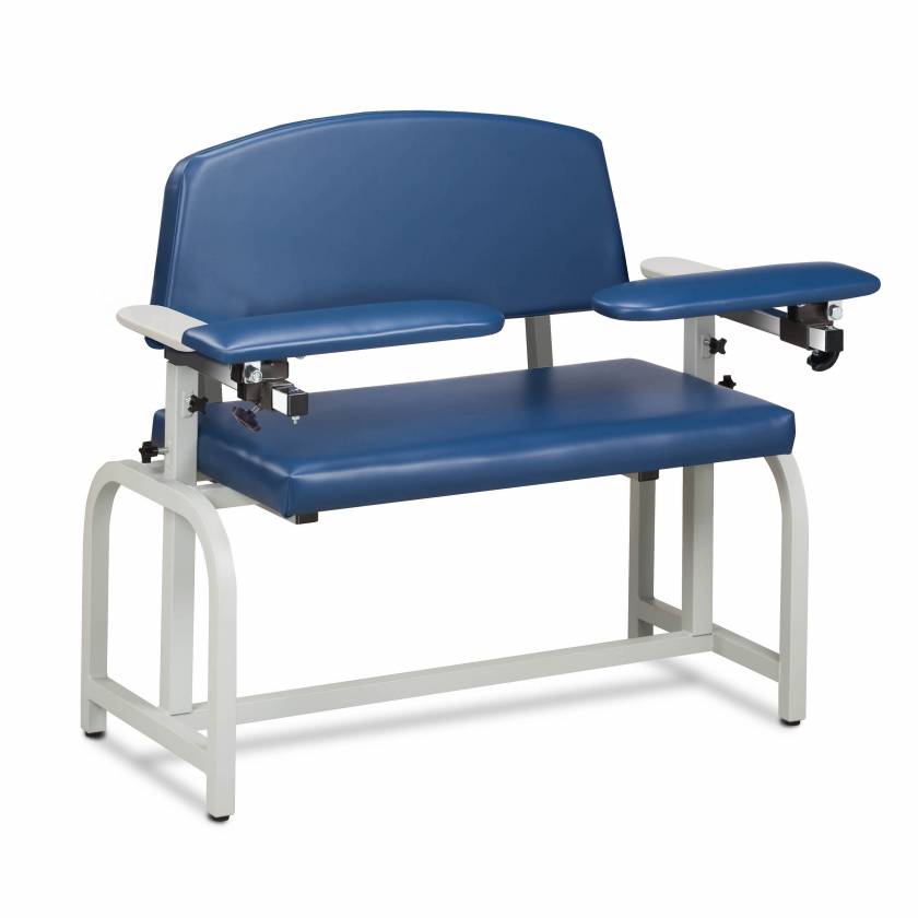 Clinton Lab X Series Extra-Wide Blood Drawing Chair with Padded Arms