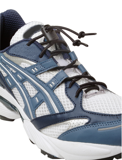 Elastic shoe laces with cord-lock, black, 1 pair