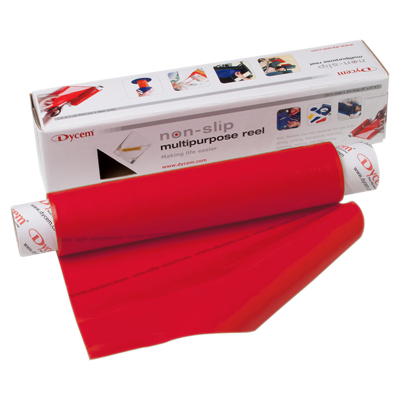 Dycem non-slip material, roll, 8"x6-1/2 foot, red