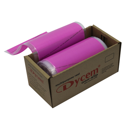 Dycem non-slip material, roll, 8"x16 yard, pink