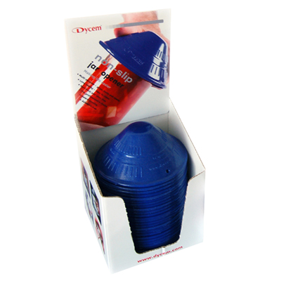 Dycem retail jar opener display, 25/dispenser, blue