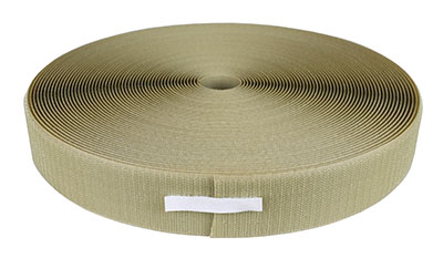 1-1/2" Hook Material, 25 Yard Dispenser Box, Tan