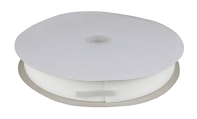 1-1/2" Hook Material, 25 Yard Dispenser Box, White