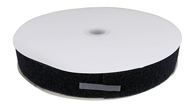 1-1/2" Loop Material, 25 Yard Dispenser Box, Black