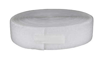1-1/2" Loop Material, 10 Yard, White