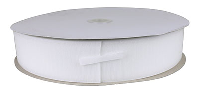 2" Hook Material, 25 Yard, White