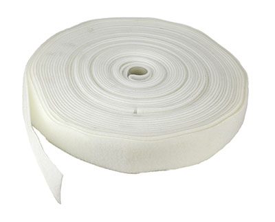 2-sided hook/loop - 2&quot; x 25 yard - White