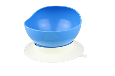 Scoop bowl with suction cup base