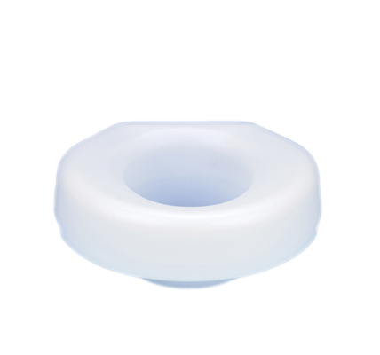 Economy elevated toilet seat, with bolt-down bracket