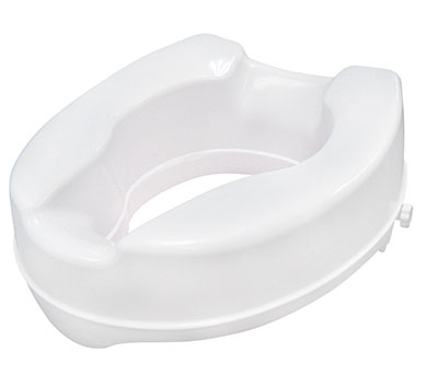 Drive, Raised Toilet Seat with Lock, Standard Seat, 4"