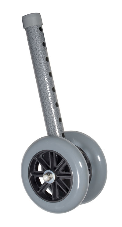 Drive, Heavy Duty Bariatric Walker Wheels, 5", 1 Pair