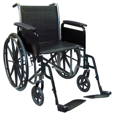 18&quot; Wheelchair with Removable Desk Armrest, Swing Away Footrest