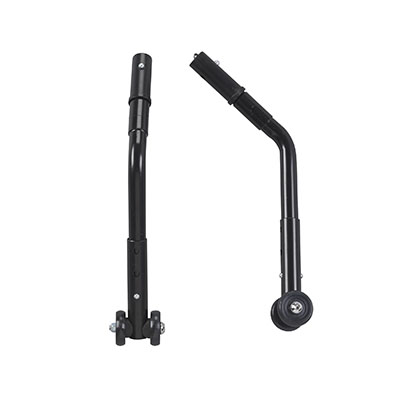 Drive, Adjustable Universal Wheelchair Anti Tipper with Wheels, Black, 1 Pair