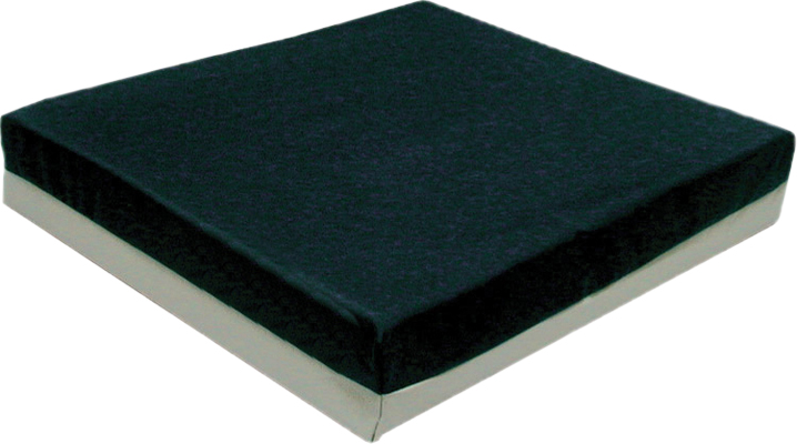 Wheelchair cushion with removable cover, gel/foam, 16 x 20 x 3