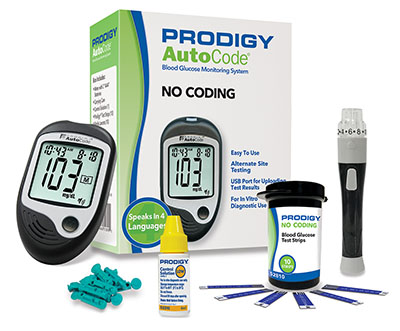 Prodigy Autocode Gloucose Meter Kit