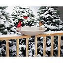 Deck-Mounted Heated Bird Bath