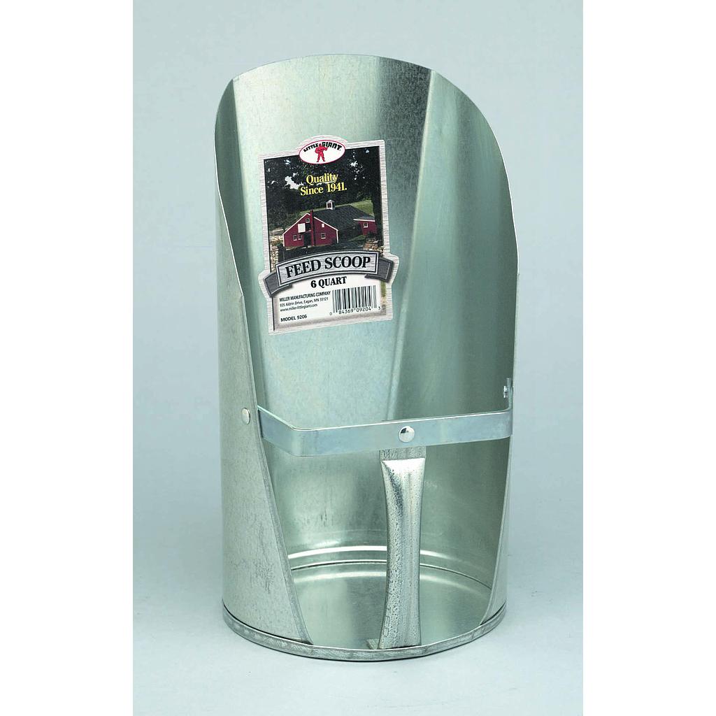 6 Quart Galvanized Feed Scoop