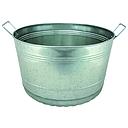 8 Gallon Galvanized Bushel Tub