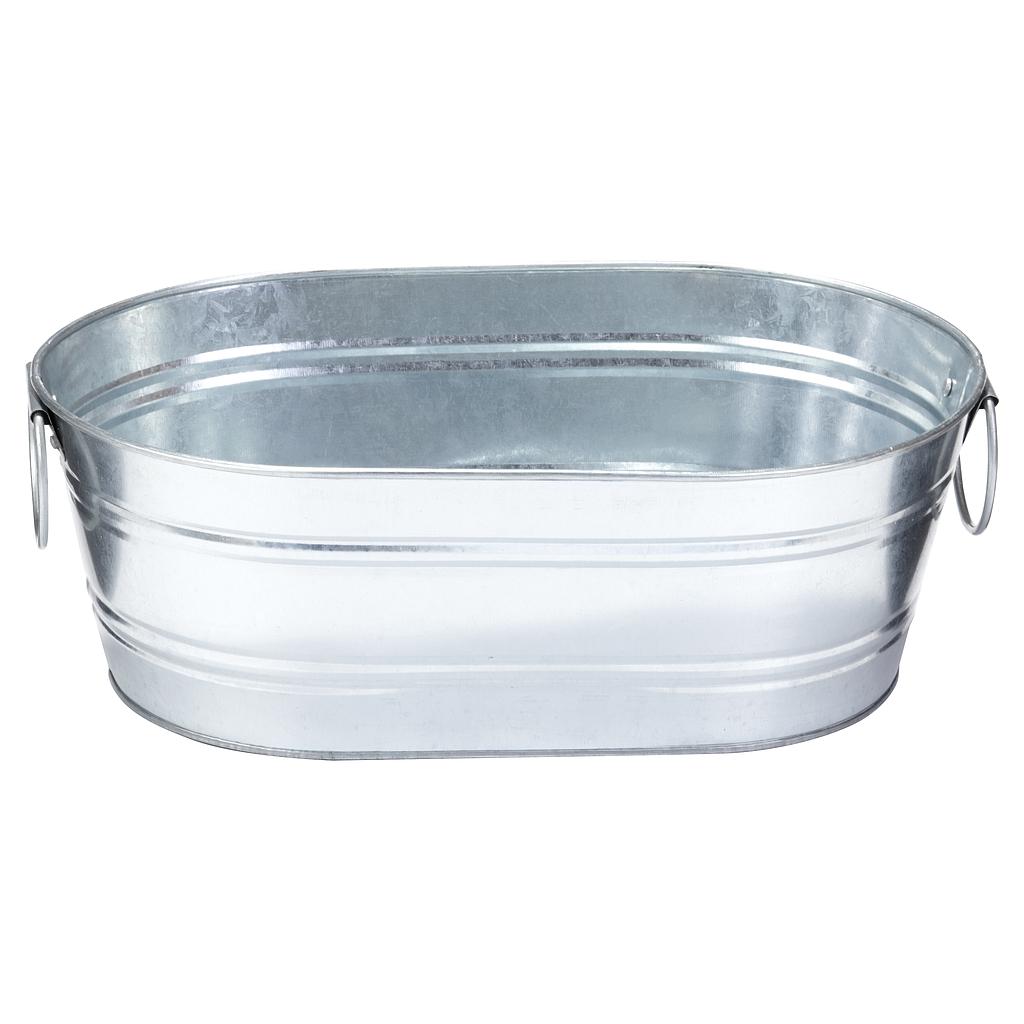 2 Gallon Galvanized Oval Tub