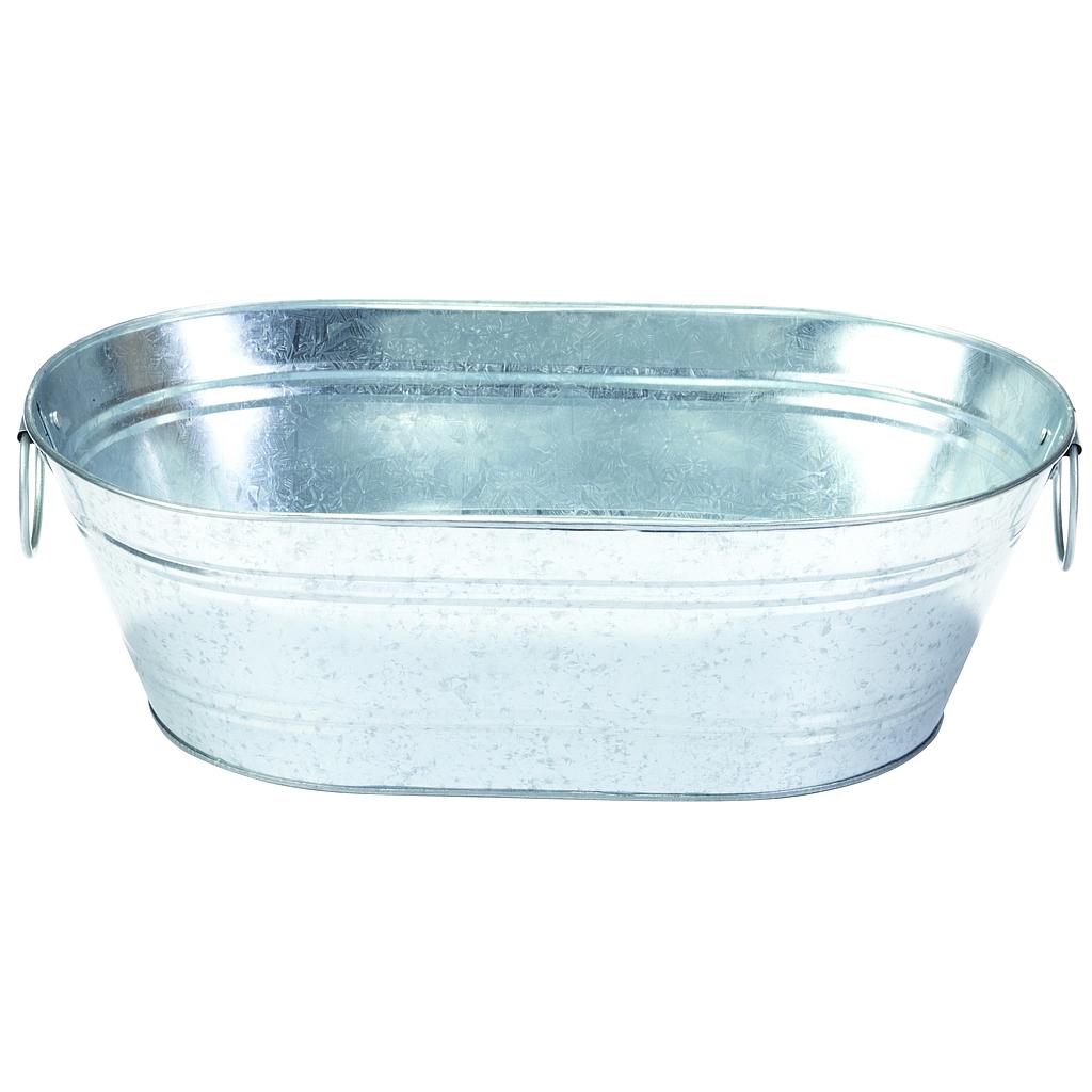 4 Gallon Galvanized Oval Tub