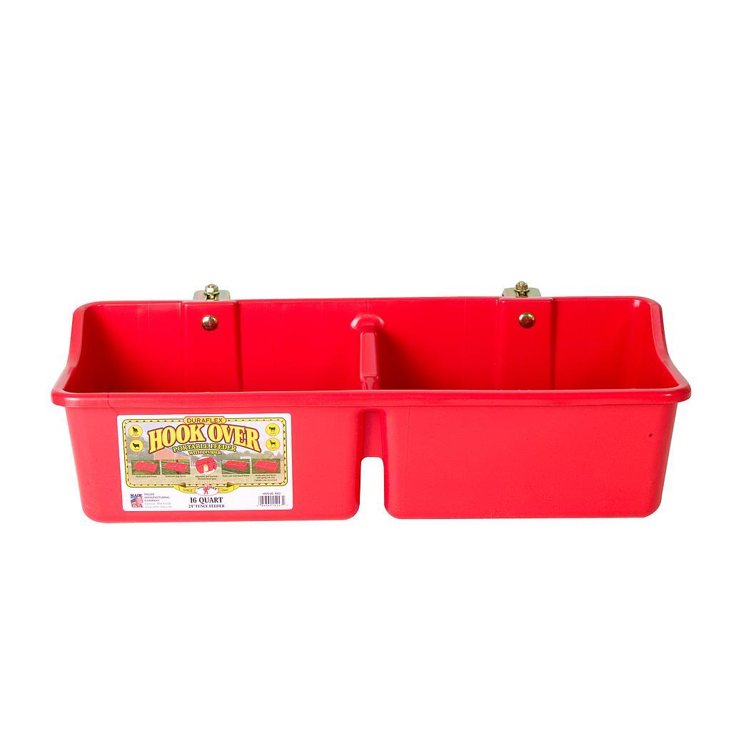 16 Quart Hook Over Portable Feeder with Divider
