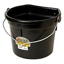 22 Quart Flat Back Plastic Bucket w/Knob Bail