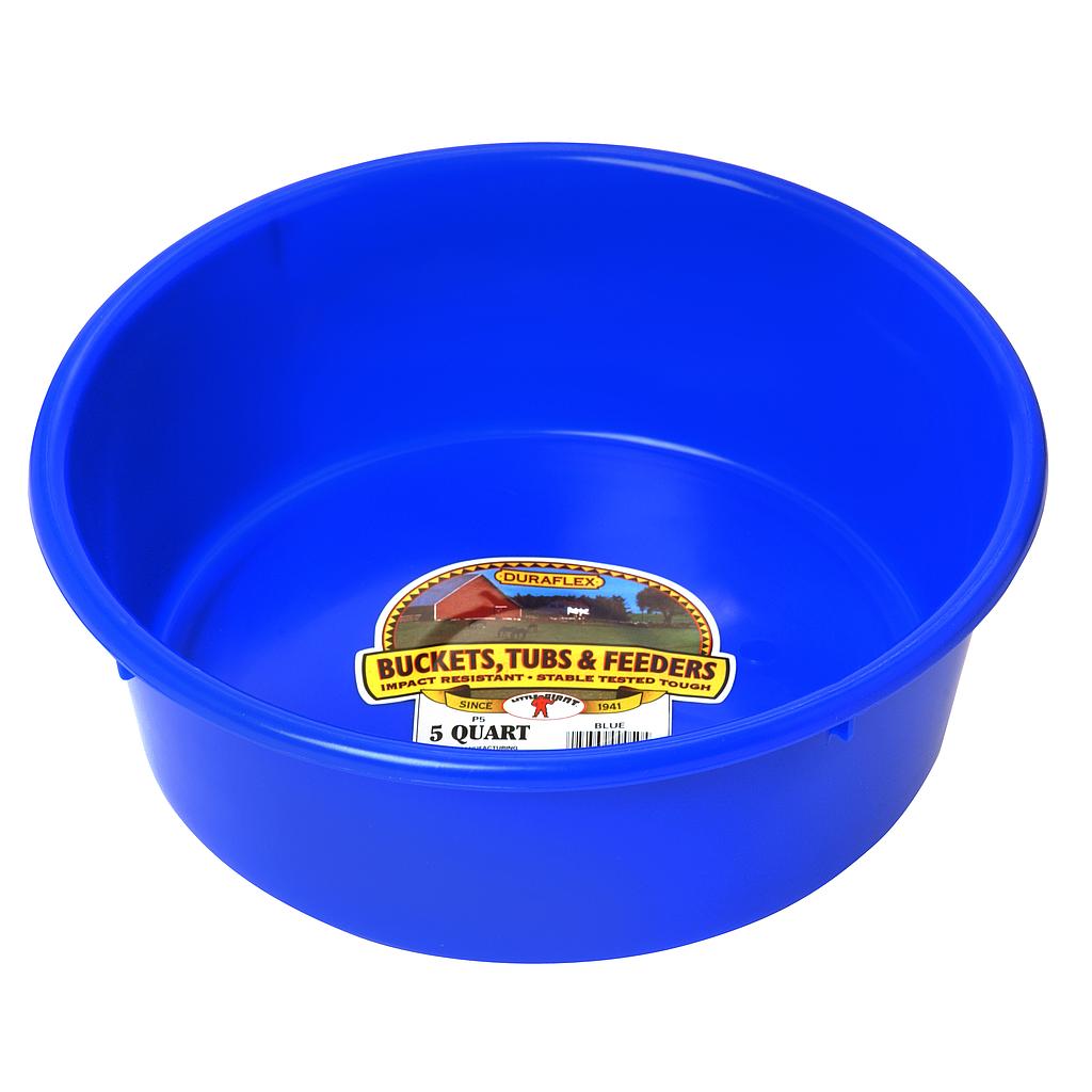 5 Quart Plastic Utility Pan Blue