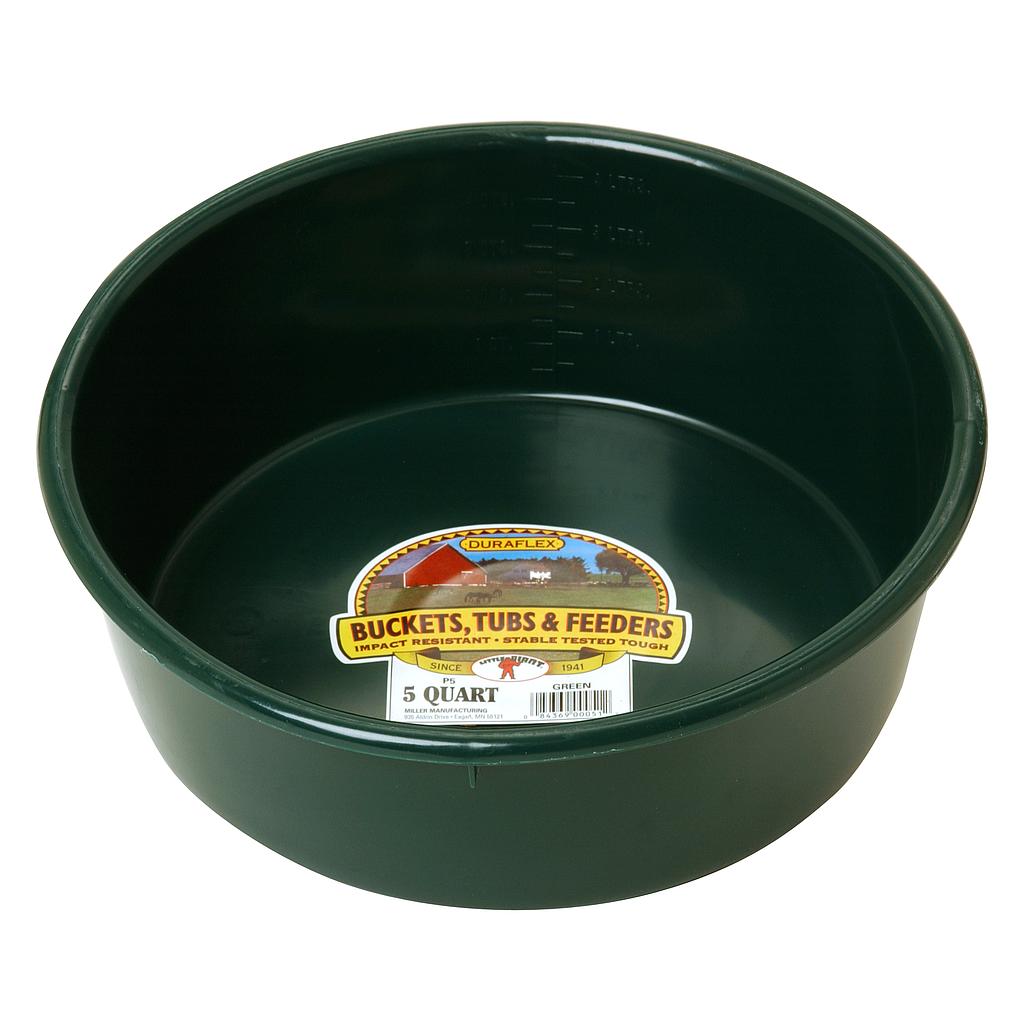 5 Quart Plastic Utility Pan Green