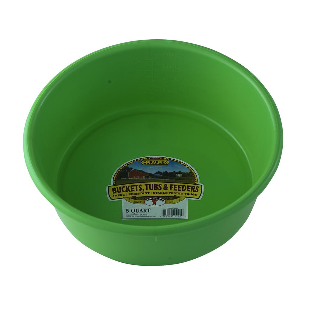 5 Quart Plastic Utility Pan Lime Green