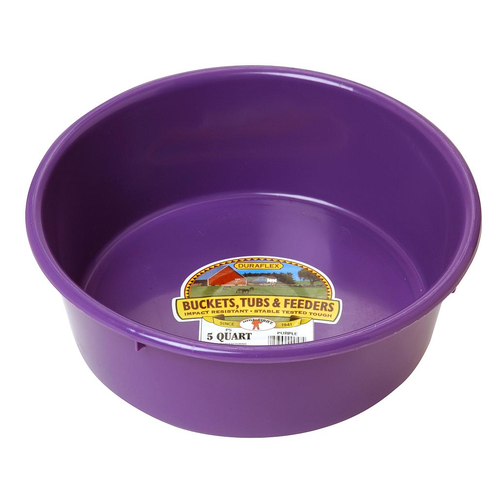 5 Quart Plastic Utility Pan Purple