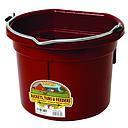 8 Quart Flat Back Plastic Bucket