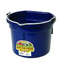 8 Quart Flat Back Plastic Bucket