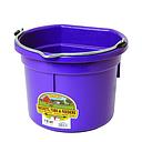 8 Quart Flat Back Plastic Bucket