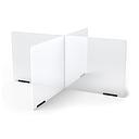 Jonti-Craft® See-Thru Table Divider Shields - 4 Station - 35.5" x 35.5" x 16"