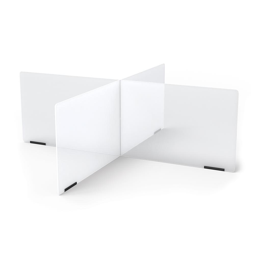 Jonti-Craft® See-Thru Table Divider Shields - 4 Station - 47.5" x 47.5" x 16"