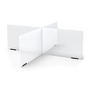 Jonti-Craft® See-Thru Table Divider Shields - 4 Station - 47.5" x 47.5" x 16"