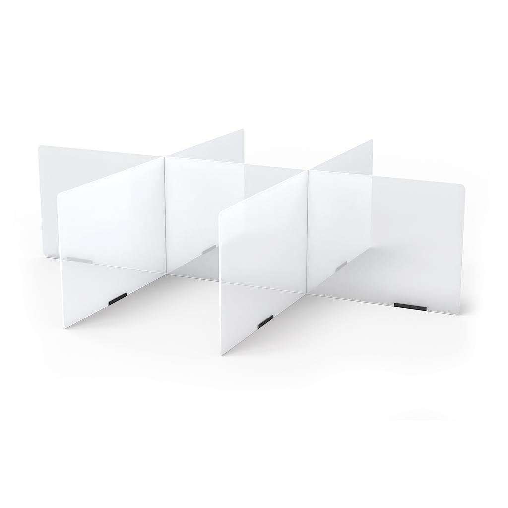 Jonti-Craft® See-Thru Table Divider Shields - 6 Station - 58.5" x 47.5" x 16"