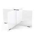Jonti-Craft® See-Thru Table Divider Shields - 4 Station - 47.5" x 47.5" x 24"