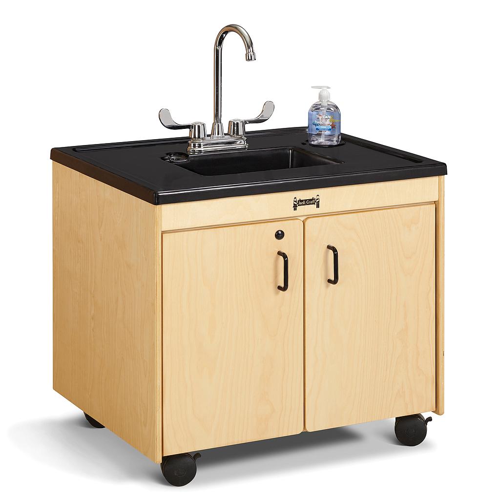Jonti-Craft® Clean Hands Helper Portable Sink - 26" Counter - Plastic Sink