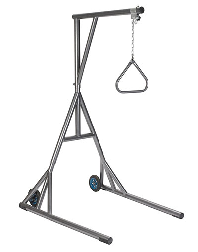 Drive, Heavy Duty Trapeze with Base and Wheels, Silver Vein