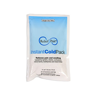 Relief Pak Instant cold compress, small 4&quot; x 6&quot; - Case of 12